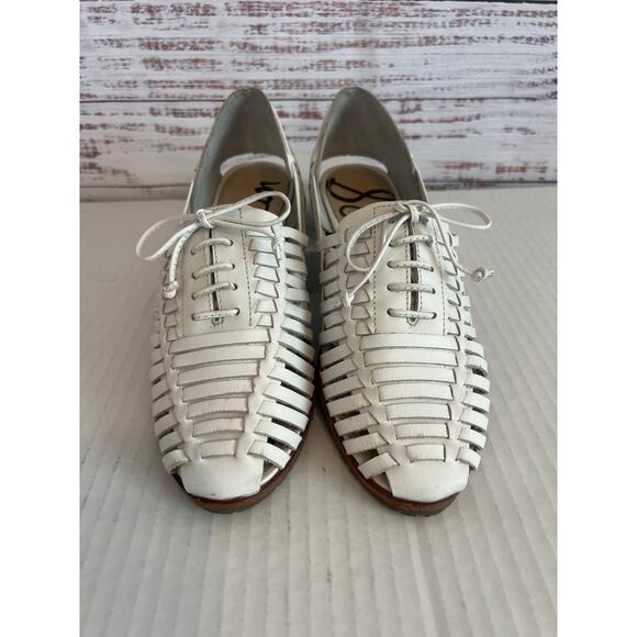 Sam Edelman Rishel woven leather flats White Size 7M - Picture 2 of 12